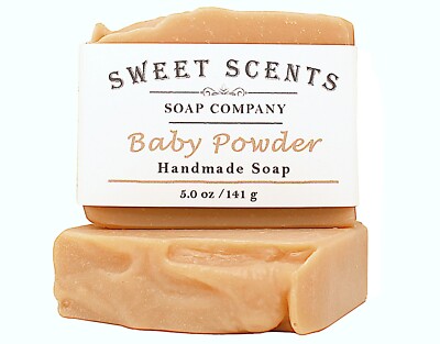 Baby Powder Soap - Handmade, Cold Process, Scented Soap