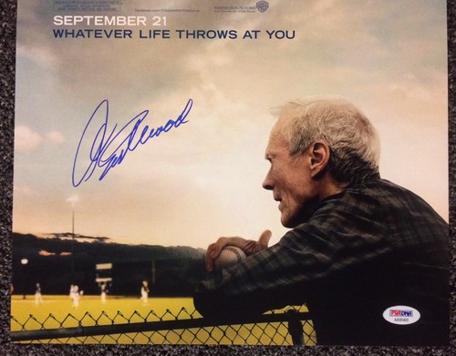Clint Eastwood Signed 12x18 Movie Poster Autographed PSA/DNA LOA Trouble w Curve