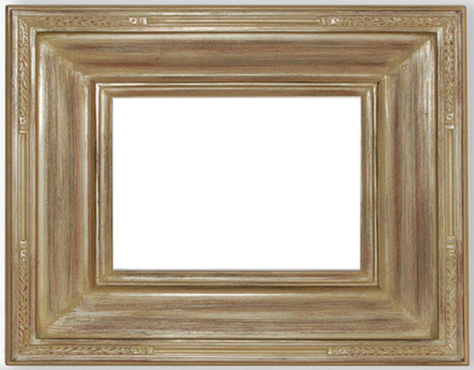 3.5/" fancy ornate kinkade Wood Antique silver Picture Gallery Frame 608S 24x36
