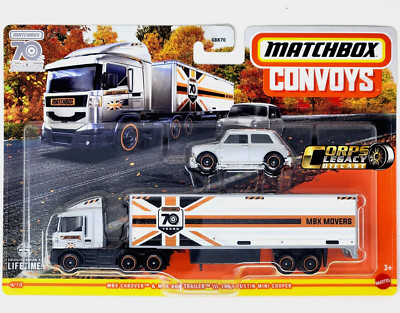 Matchbox Convoys 2024: MBX Cabover & MBX Box Trailer 1964 Austin Mini Cooper