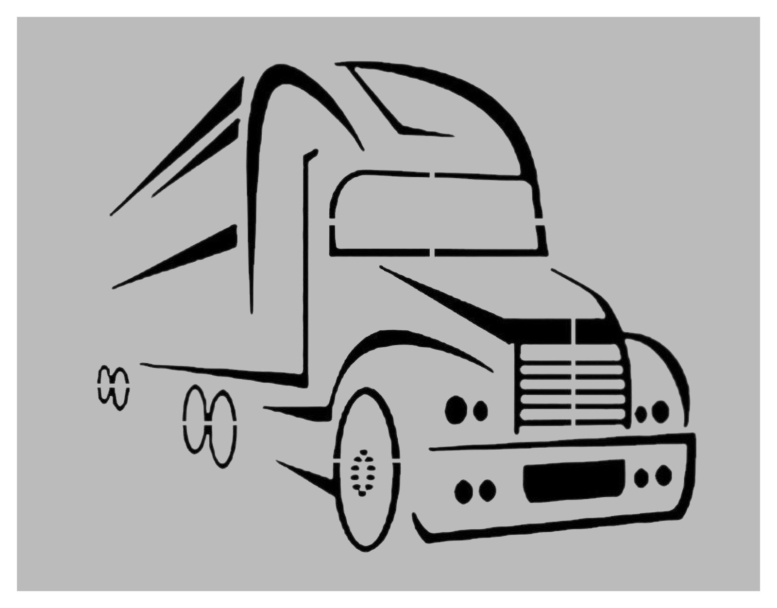 18-wheeler-semi-truck-stencil-11-x-8-5-custom-stencil-fast-free-shipping-ebay