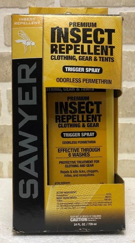 Sawyer SP657 Premium Permethrin Clothing Insect Repellent 24-oz Spray Pump USA