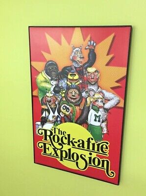 Rock-afire Explosion   Band Poster 11x17 Showbiz pizza Officially Licensed 