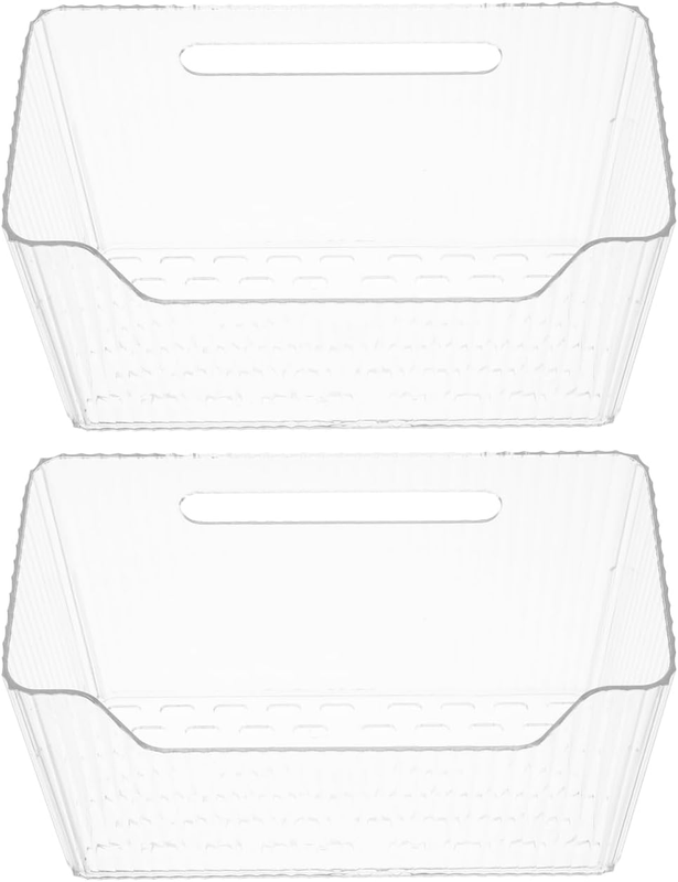Kitchen Hanging Organizer Bins 2 Pack Wall Mounted Storage Basket for Garlic Gin