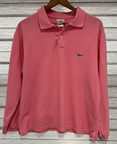 Lacoste Top Long Sleeve Polo Shirt Pink Women's Size 6 | eBay