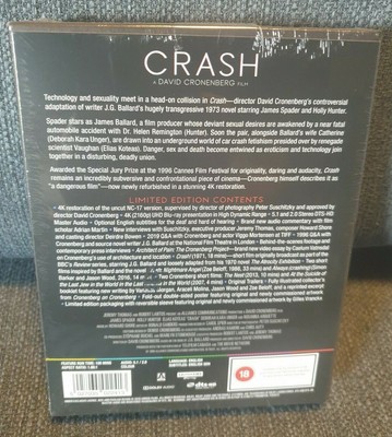 Crash - 4K UHD - Limited Edition Boxset - Arrow Video - David Cronenberg - NEU