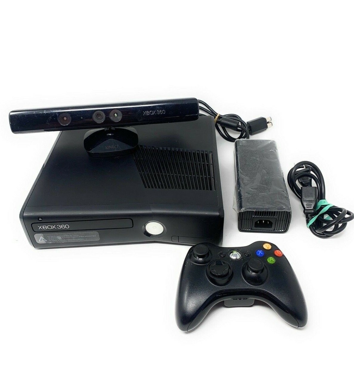 Microsoft - Xbox360S 一式 + KINECT Microsoft Xbox 360 S Console - Black w/ Kinect Model #1439