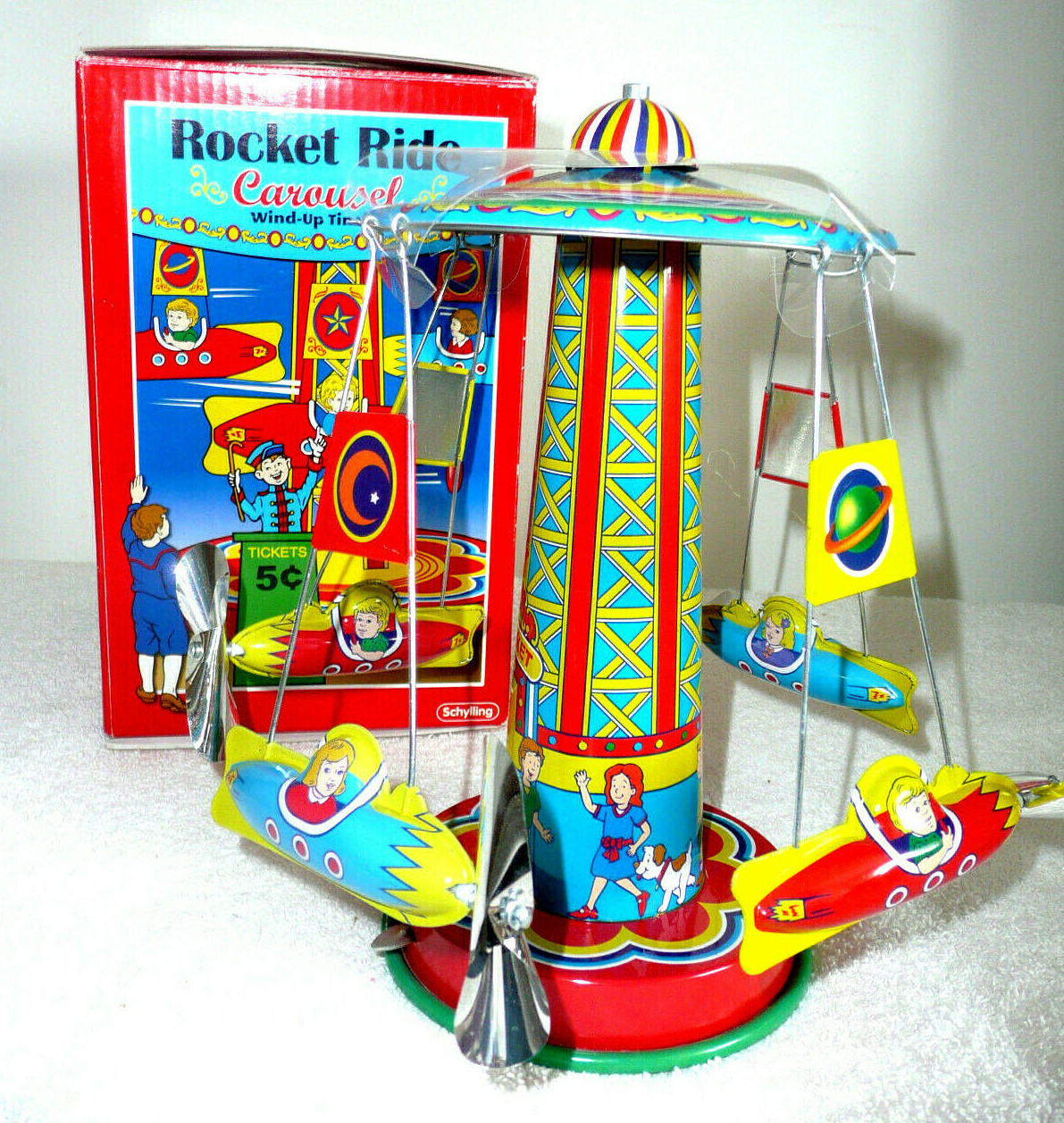 Купить Детская игрушка SCHYLLING COLLECTOR SERIES ROCKET RIDE CAROUSEL