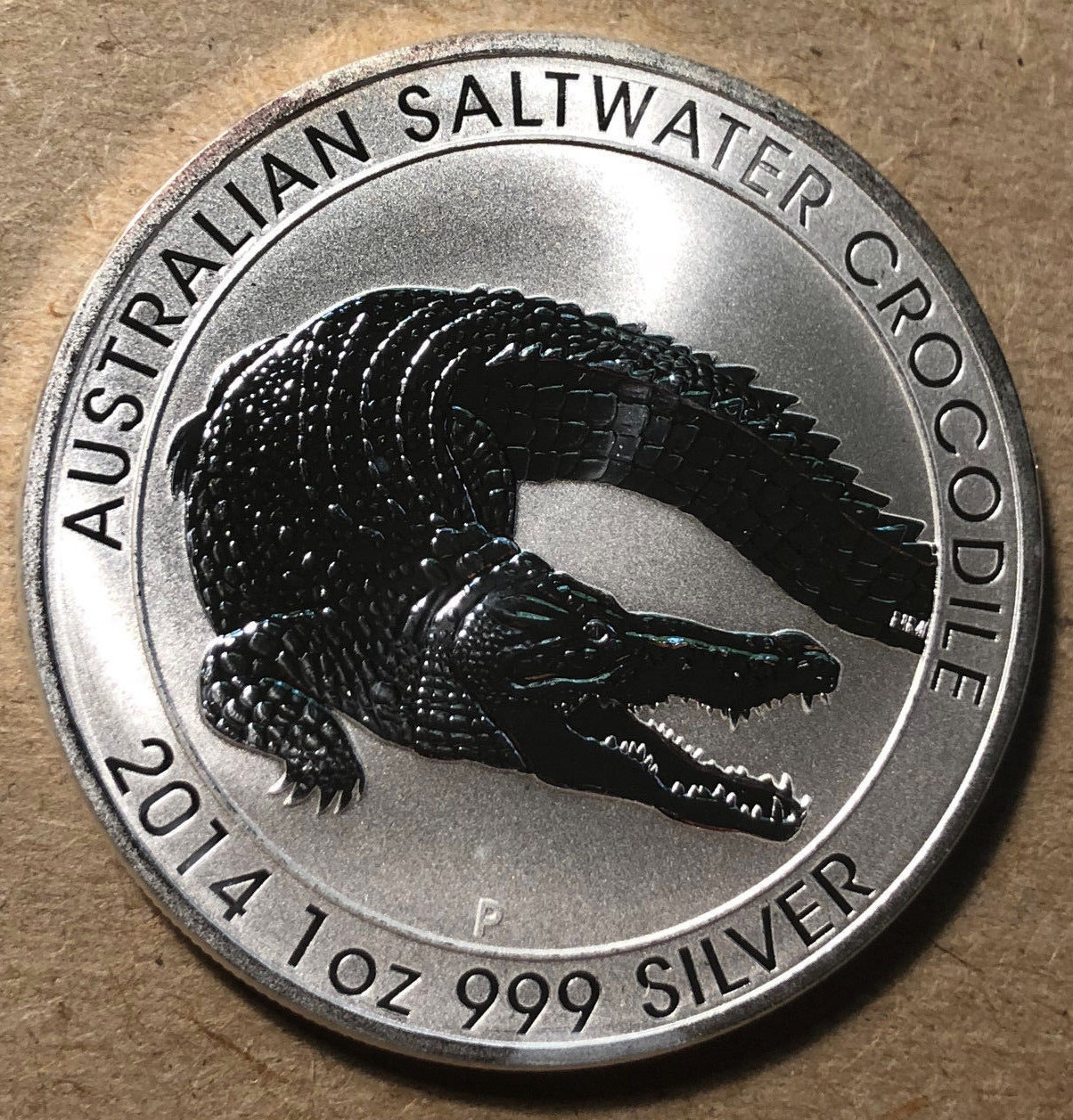 AUSTRALIA 1oz 銀貨 2014 CROCODILE .999 2014 1 oz. Australian Saltwater Crocodile coins .999 Silver