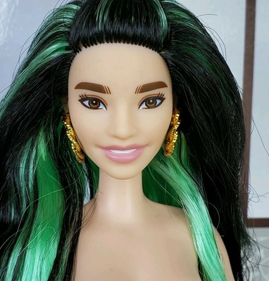 barbie with green hair