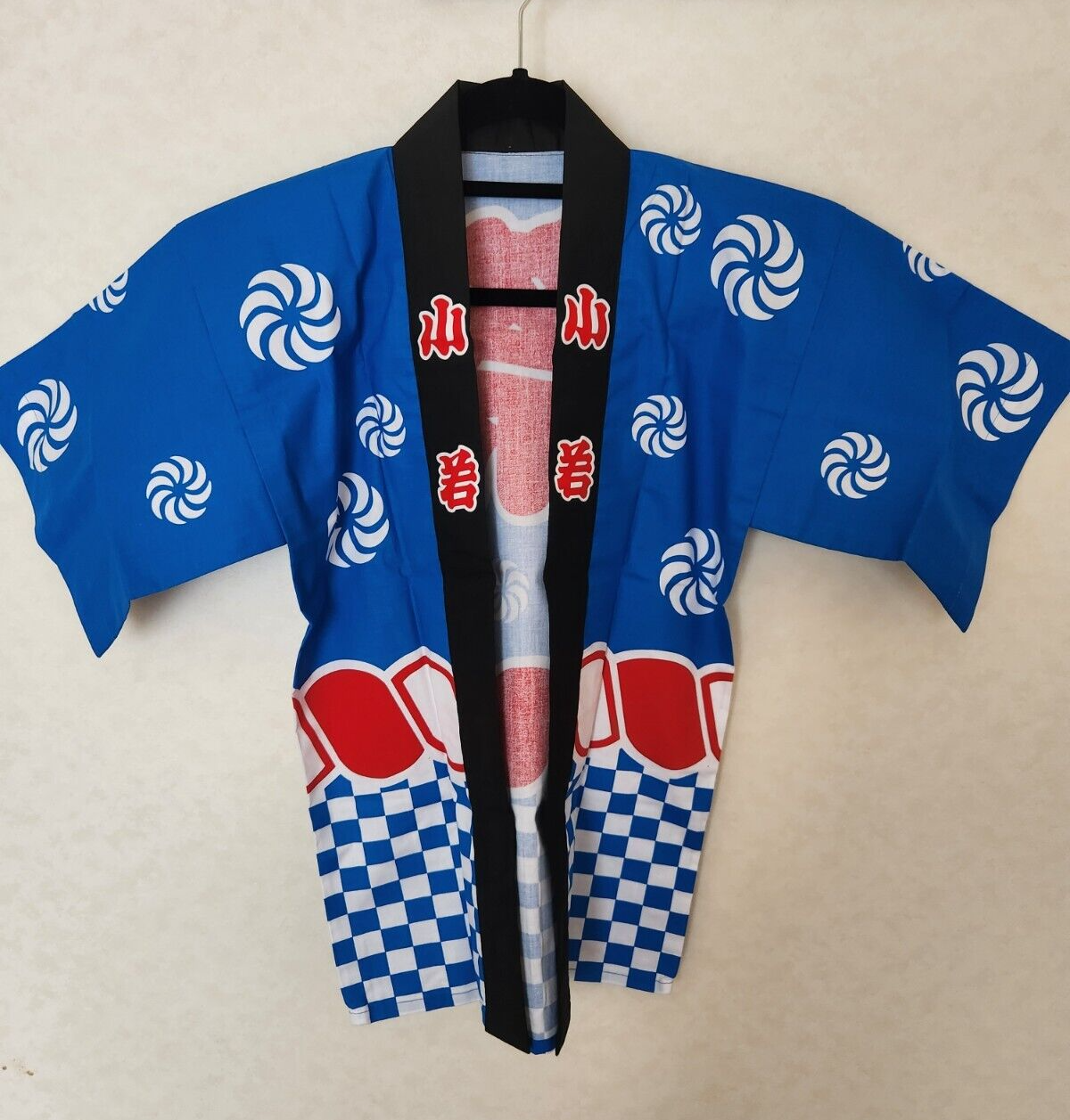 hapihapiさま Happi Kids Japanese Traditional happi Coat Matsuri Festival Blue