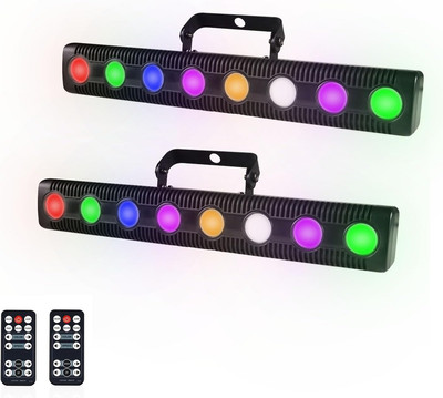 Wall Washer Light,2 PC RGB Color Party Lights, Dj 4 In1 Sound Activated Stage Li