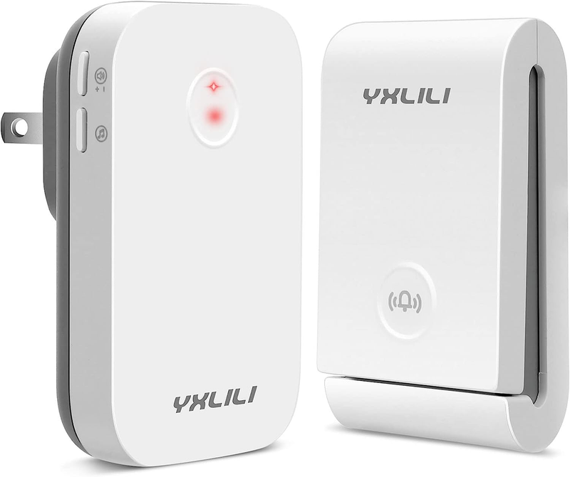Wireless Doorbell, Self-Powered Door Chime Kit with No Battery Required Push But