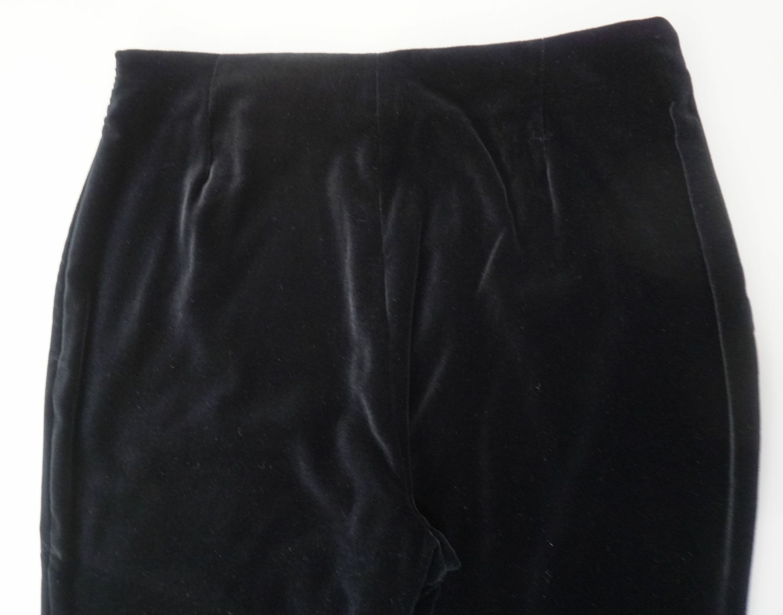 Rene Lezard Hose Samthose Gr.40 schwarz uni Baumwolle NEU -Z054