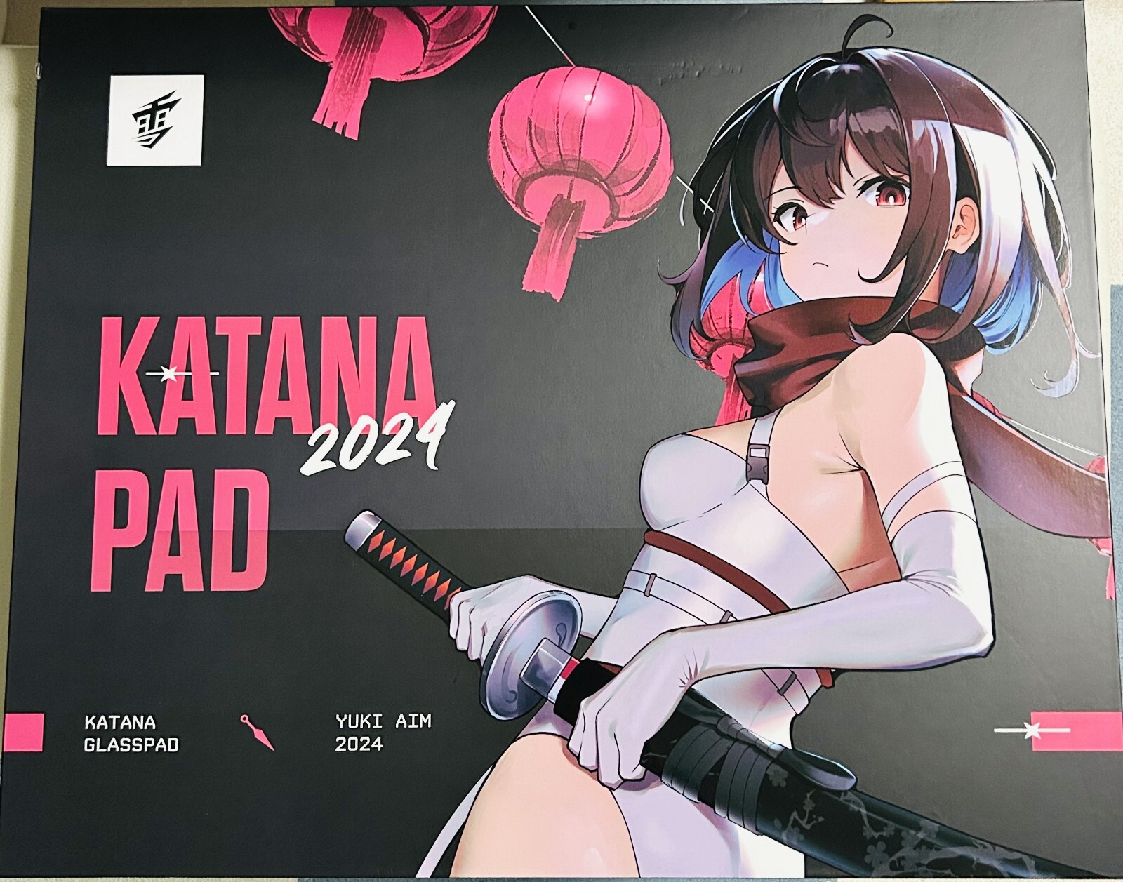 わ*た様 Yuki Aim Glass Mousepad Katana ガラスマ Yuki Aim Katana City Glass Mousepad Limited Large 2024 Japan
