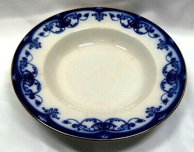 Ceramic Red Vintage Divided Serving Bowl Large White Oval with Folksy Floral Motif in Blue SALE Yellow