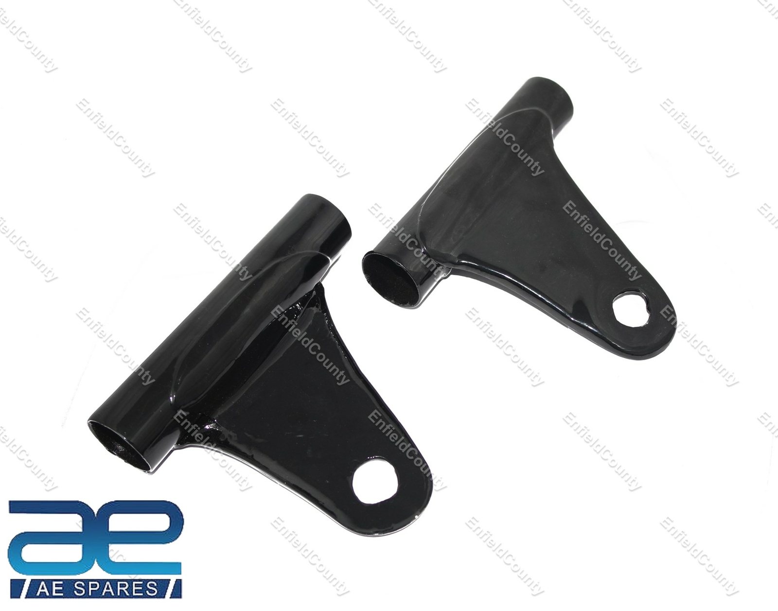For Kawasaki KH 250 Headlight Bracket Mount Fork Shrouds Pair Steel Black 