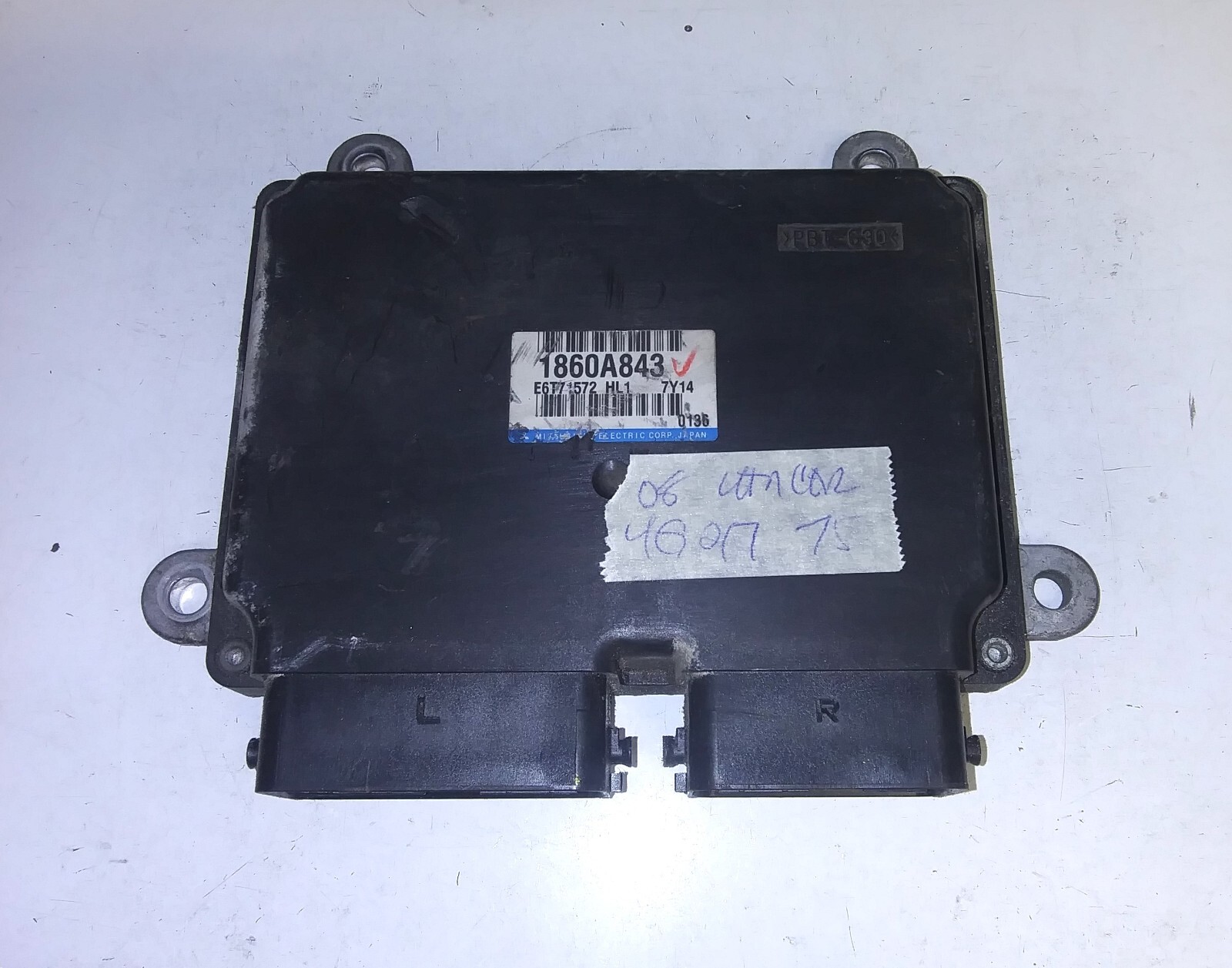 2008 Mitsubishi Lancer Engine Control Unit ECU 1860A843 ECM