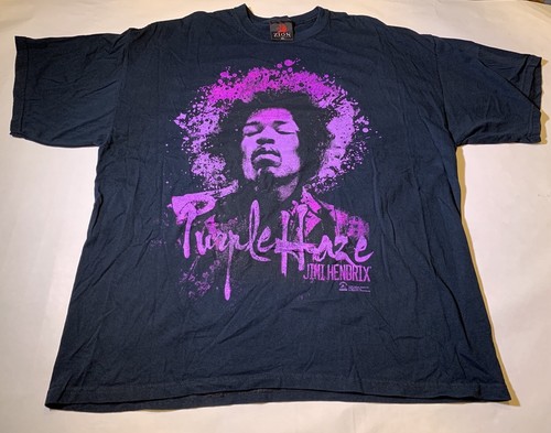 Jimi Hendrix Purple Haze Tシャツ Jimi Hendrix Purple Haze 2010 Black Graphic T Shirt Sz 2XL