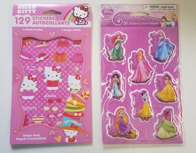 Lot of 9 BRAND NEW packs of fun Kids stickers - Hello Kitty, Bubble Guppies, etc