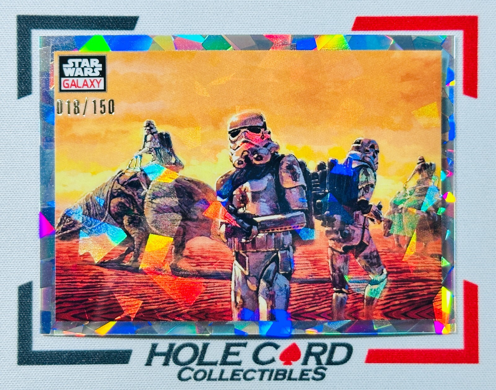 SANDTROOPERS 2023 Topps Star Wars Galaxy #85 Atomic 18/150
