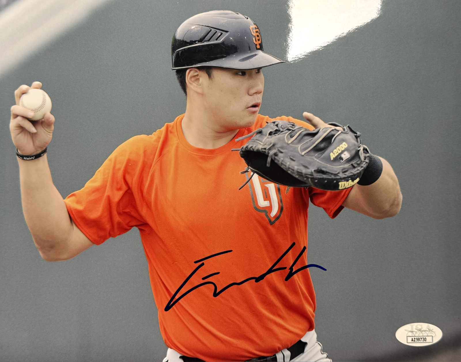 ERIC SIM SIGNED 8X10 PHOTO SAN FRANCISCO GIANTS KING OF JUCO ERIC SIM SIGNED 8X10 PHOTO SAN FRANCISCO GIANTS KING OF JUCO