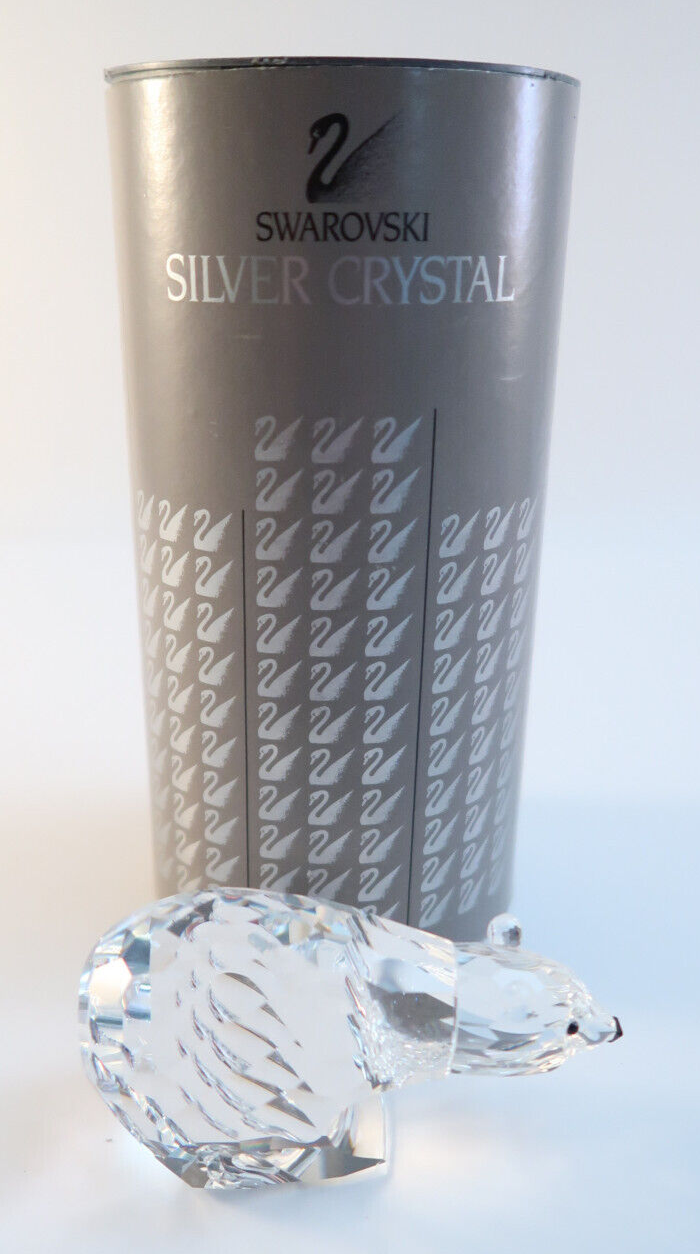 Swarovski Silver Crystal Large Polar Bear Figurine w/Box