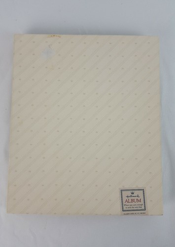 New Ornate Vintage 1987 Ivory Hallmark Our Wedding Keepsake Album
