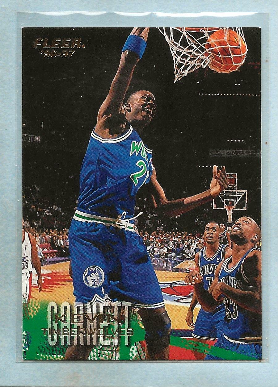 KEVIN GARNETT - 1996-97 Fleer - #64 - Timberwolves - New HOF