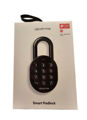  New-IGLOOHOME Smart Padlock Bluetooth Control Remote Access Enabled IGP1  