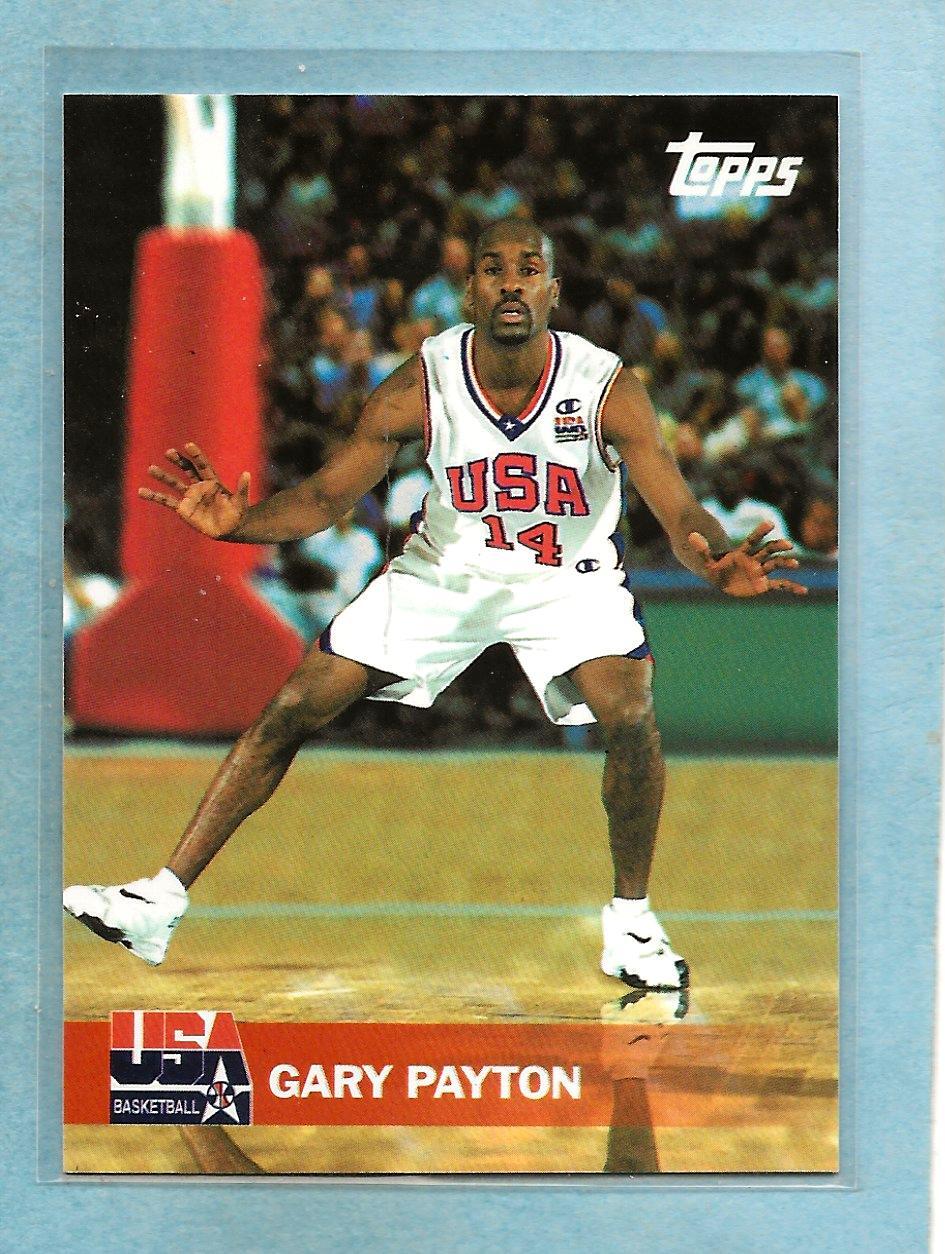 スポーツ選手 Panini Gary Payton 1of1 Gary Payton 2023-24 Panini Phoenix Blue Ice No.27 Seattle