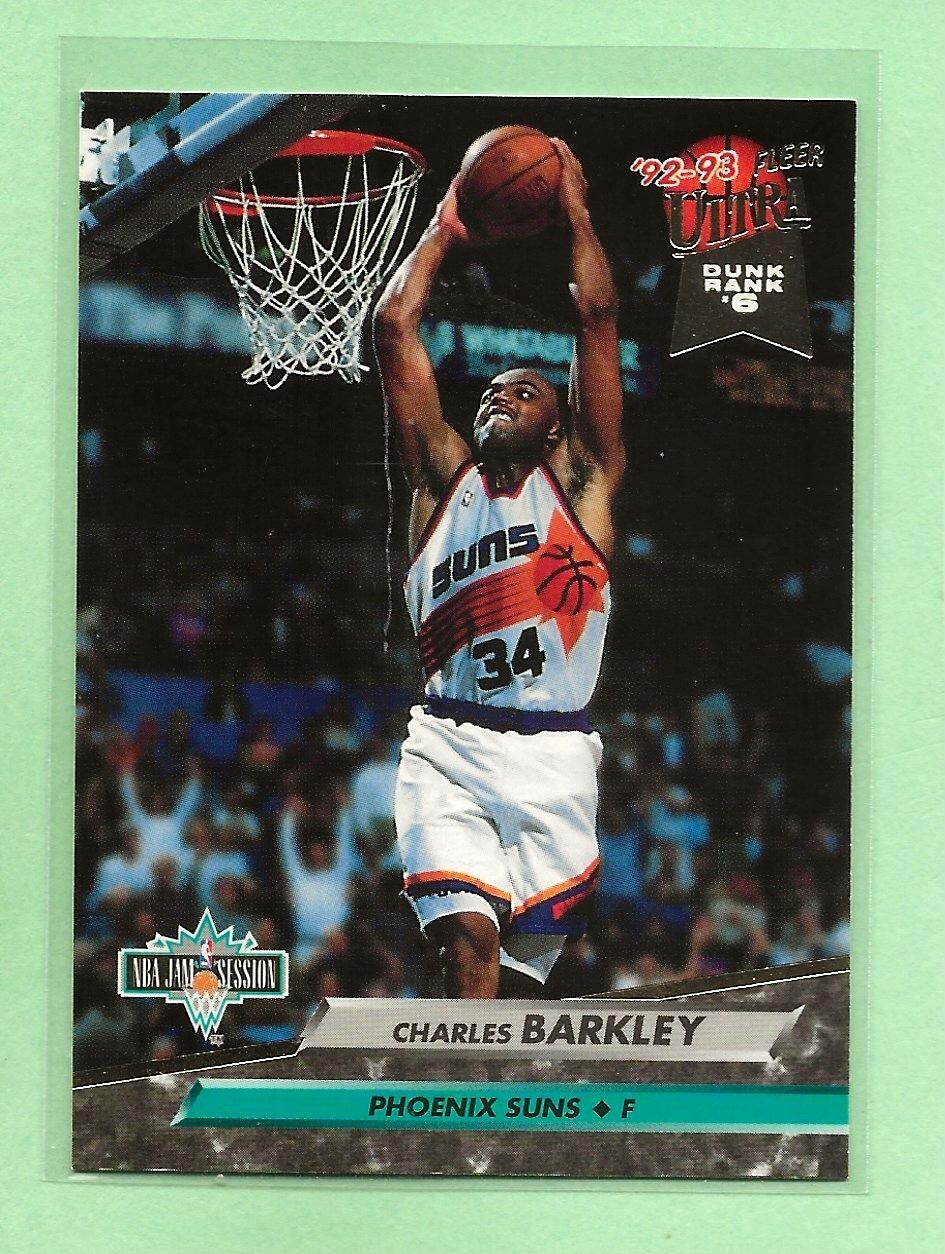 サンズ   バークリー  ポスター  未使用  NBA  SLAMDUNK Charles Barkley SIR CHARLES Phoenix Suns 1993 Slam Dunk