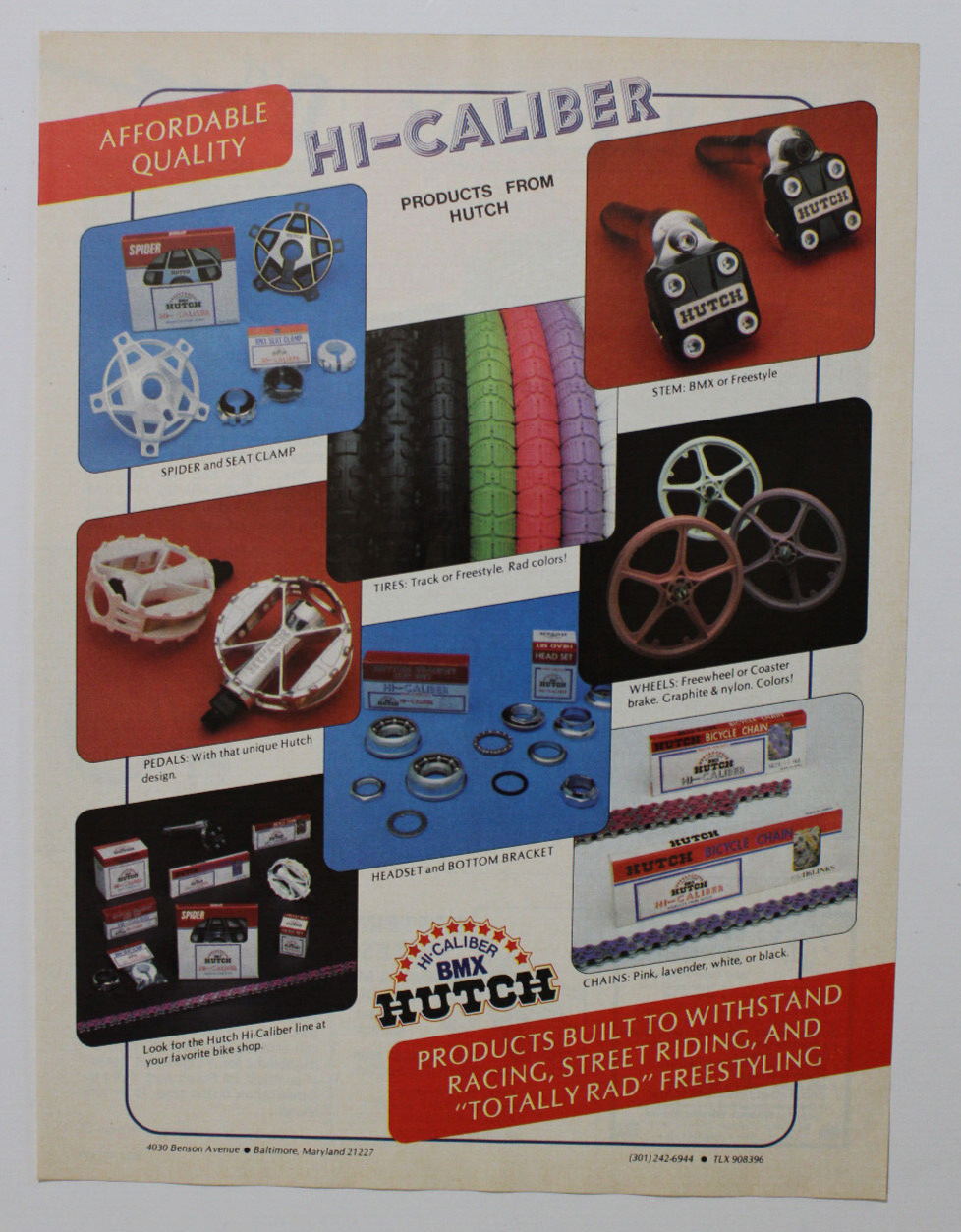 パーツ BMX HUTCH HI-CALIBER HAED SET NOS HUTCH 