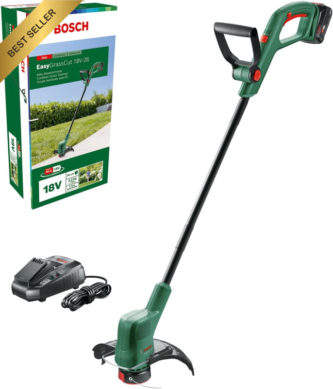 18V Cordless Grass Trimmer Whipper Snipper 26cm with Battery