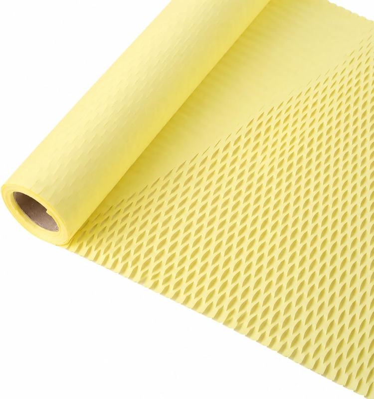 Honeycomb Floral Wrapping Paper for Flower Bouquet Packaging(Yellow) | 1 Pack, T