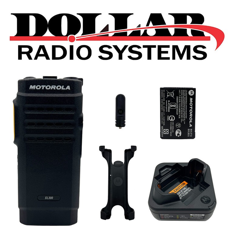 Motorola SL300 UHF 403-470Mhz 99Ch XPR Digital Analog Radio AAH88QCP9JA2AN