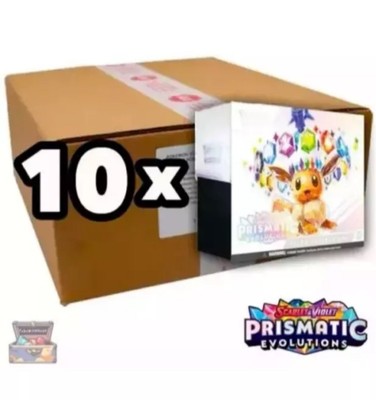 SEALED CASE! 10x Elite Trainer Box SV8.5 Prismatic Evolutions Pokemon TCG 1/17