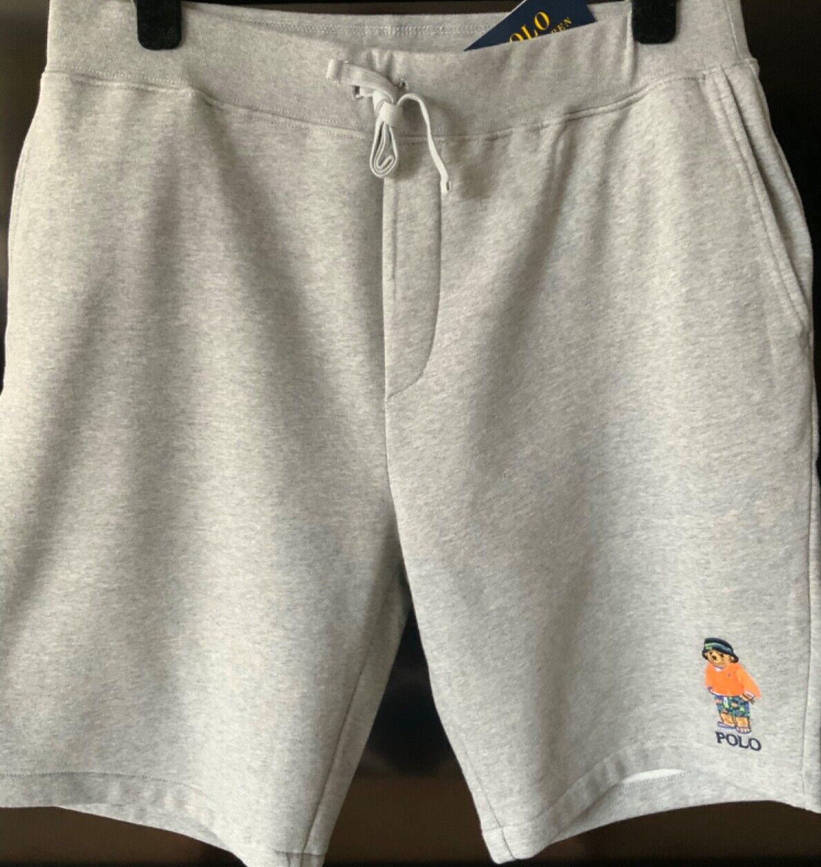 Polo Ralph Lauren Polo Bear fleece heather Grey Shorts Sz XL