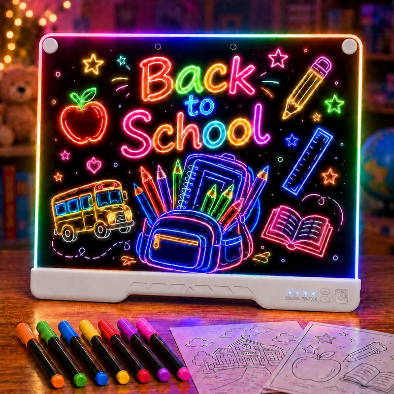 Tracing Pad LED Drawing Board 7 Colors 10 Modes for Sketches Notes Lists
