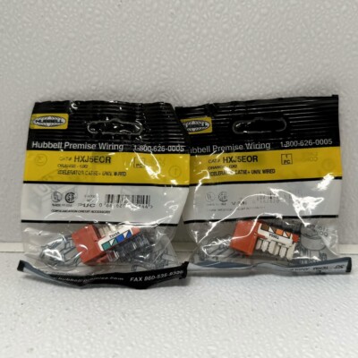 Hubbell HXJ5EOR Cat5e Jack Orange