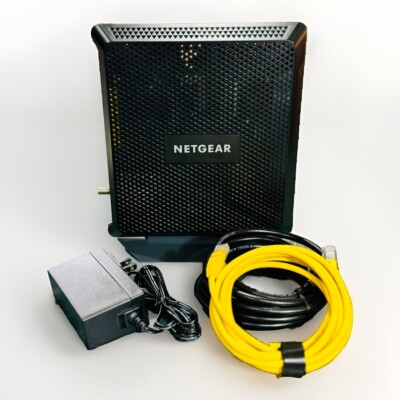NETGEAR Nighthawk AC1900 C7000V2 WiFi Cable Modem Router Combo Power Cord