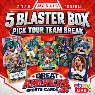 Arizona Cardinals 2025 Mosaic Football 5 Blaster Box Break #403