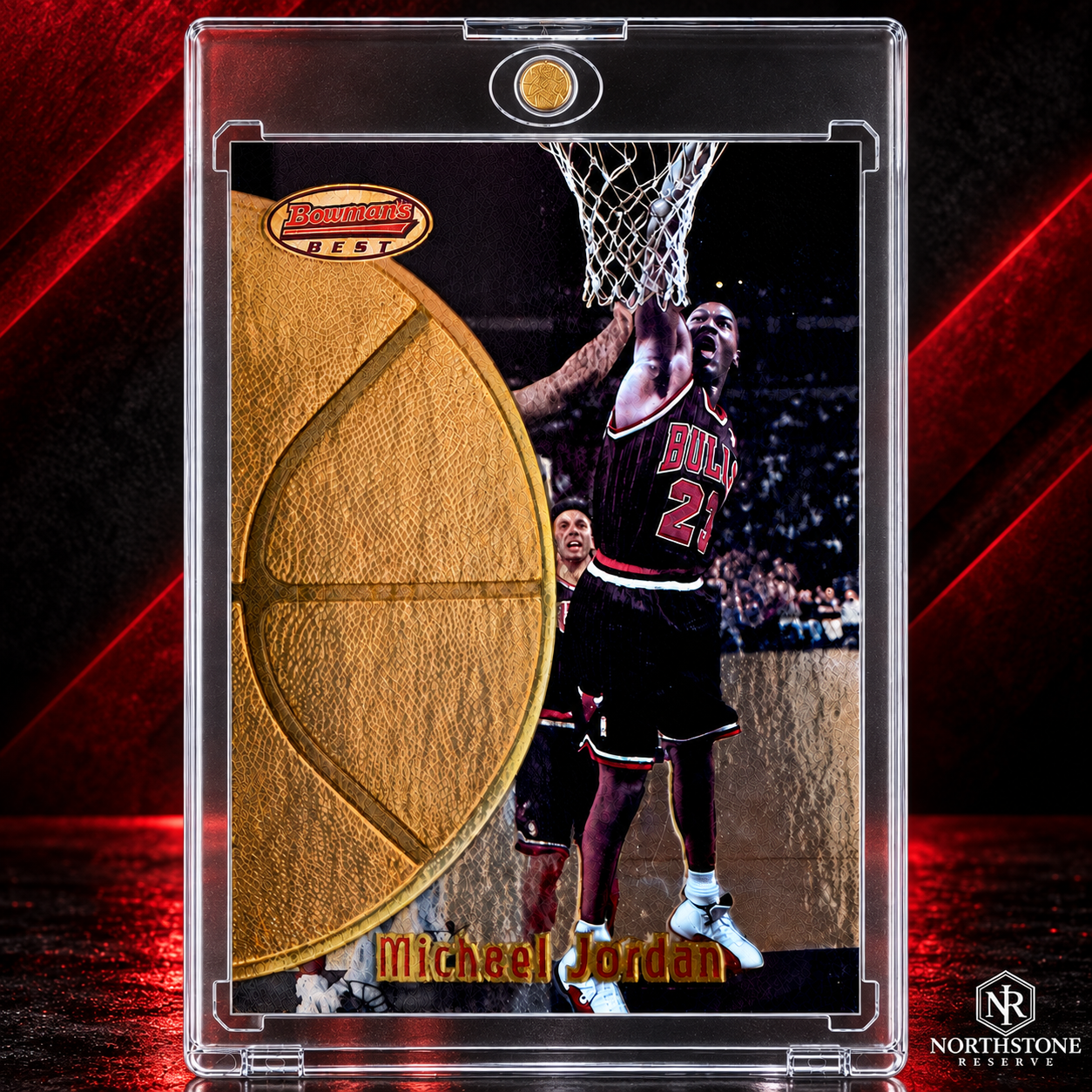 Michael Jordan Card TOPPS 90’s Insert Gold Holo Foil Rare Bulls Jersey #23 NBA
