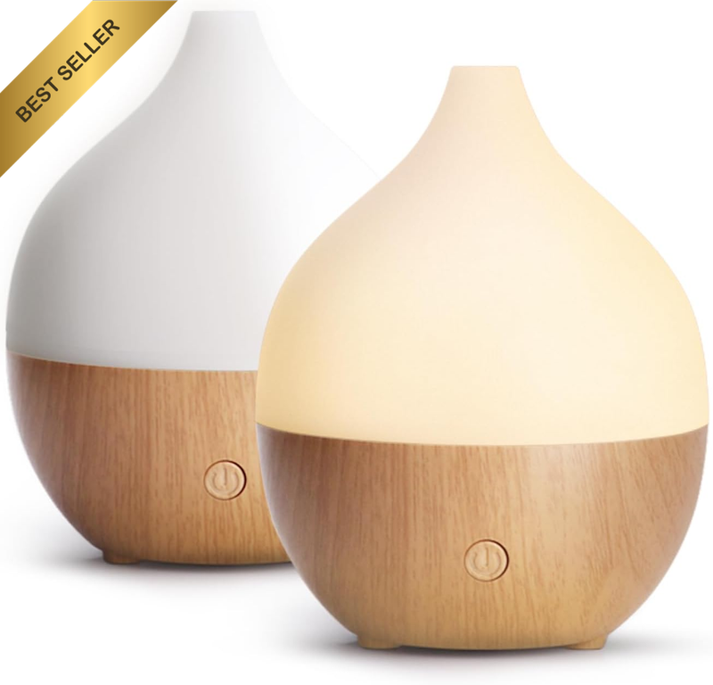 Essential Oil Diffuser (Set of 2), 100Ml Small Aromatherapy Diffuser with Auto S