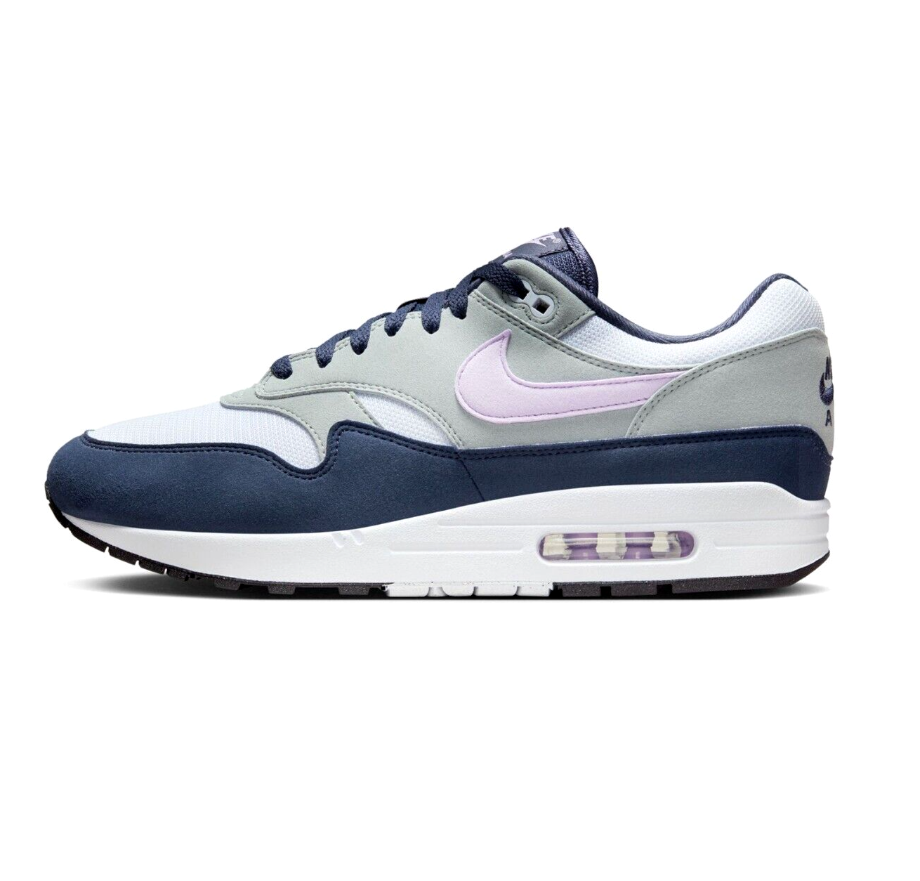 NIKE AIR MAX 1 GREY/OBSIDIAN/LILAC SIZE 10 BRAND NEW W/BOX