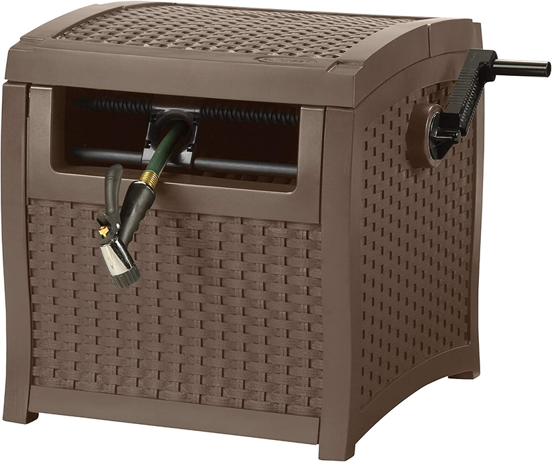Suncast Hose Reel Hideaway Storage, up to 225 feet of 5/8" Standard hose