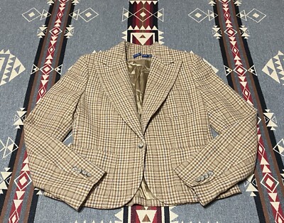 RALPH LAUREN EQUESTRIAN RIDING 100% WOOL Blazer Sz 10US (Fits Smal) ITALY B4