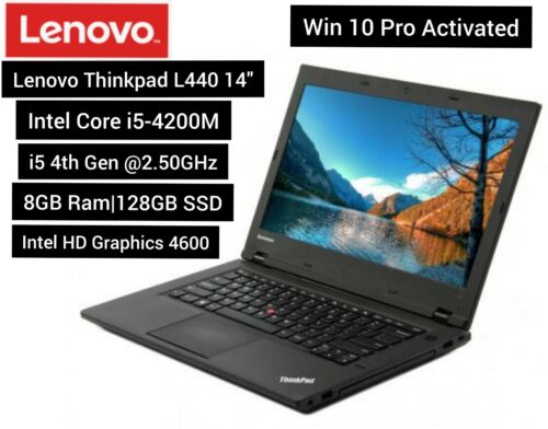 Lenovo Thinkpad L440 Core i5-4200M 2.50 GHz 8GB Ram 128GB SSD Win 10 (Grade A) | eBay Lenovo Thinkpad L440 Core i5-4200M 2.50 GHz 8GB Ram 128GB SSD Win 10 (Grade A) | eBay