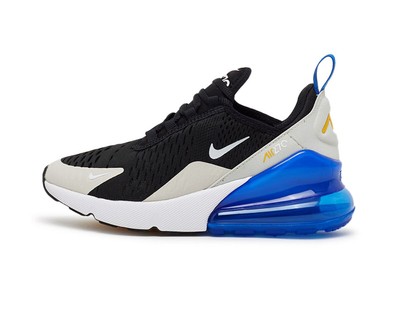 

Nike Air Max 270 для больших детей, черный/белый-Game Royal (943345 050), Black/white-game royal