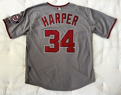 Washington Nationals Bryce Harper #34 Majestic Authentic